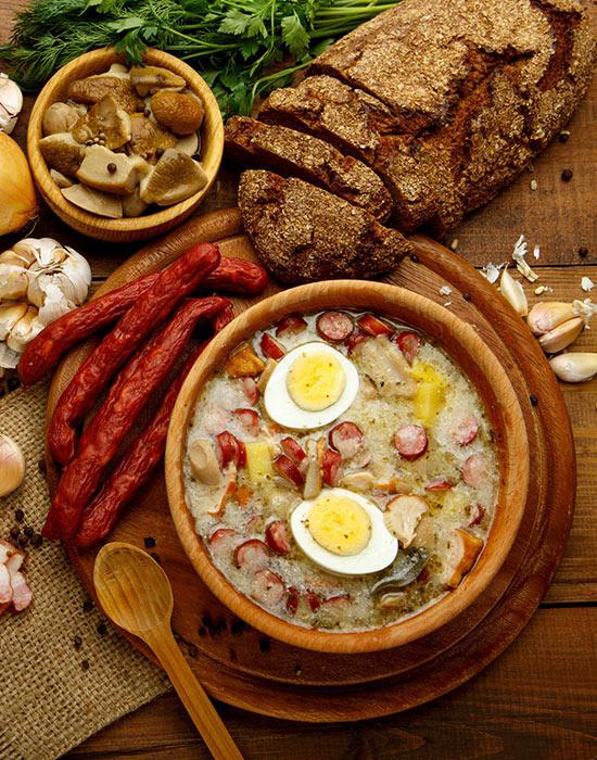 Domowe obiady jak np. pyszny żurek